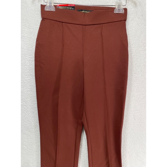 Christian Siriano New York Women's size XS Ponte Pant Rum Raisen NWT - Picture 2 of 12